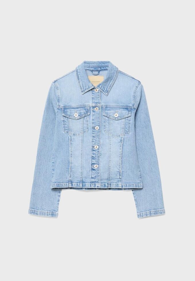 Jachetă din denim cu croială slim