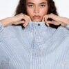 Jachetă din denim cu dungi Jachetă din denim cu dungi