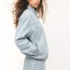 Jachetă din denim cu dungi Jachetă din denim cu dungi