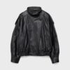 Jachetă oversize cu clapă, 100% piele Jachetă oversize cu clapă, 100% piele