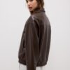 Jachetă oversize cu efect de piele Jachetă oversize cu efect de piele