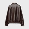 Jachetă oversize cu efect de piele Jachetă oversize cu efect de piele