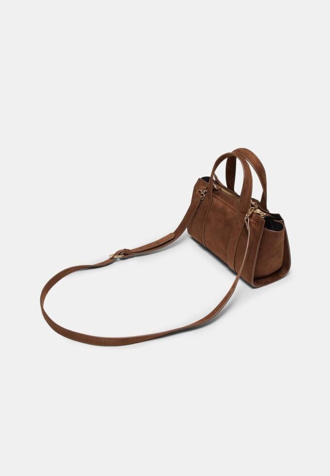 Mini geantă tote cu cataramă