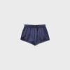Mini-pantaloni scurți cu efect de satin Mini-pantaloni scurți cu efect de satin