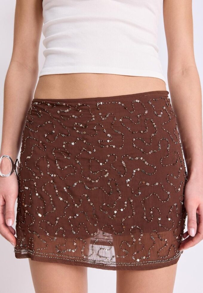 Mini-Skort brodată Mini-Skort brodată