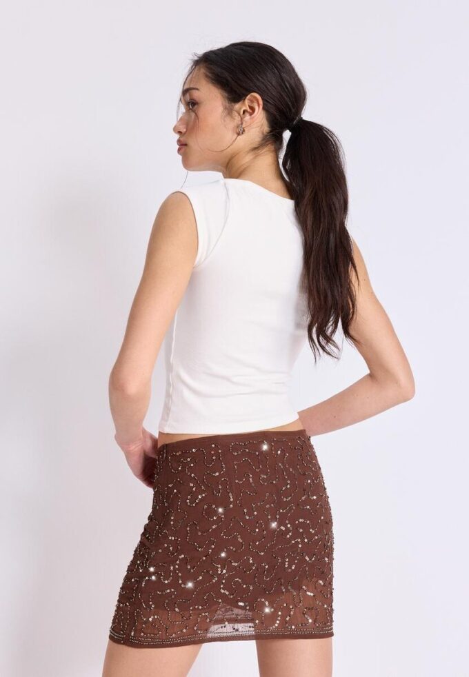 Mini-Skort brodată Mini-Skort brodată