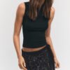 Mini-Skort brodată, cu drapaj Mini-Skort brodată, cu drapaj
