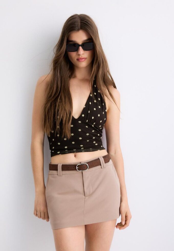 Mini Skort cu curea Mini Skort cu curea