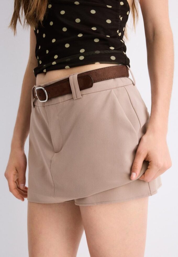Mini Skort cu curea Mini Skort cu curea