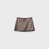 Mini Skort cu paiete cu imprimeu animalier Mini Skort cu paiete cu imprimeu animalier
