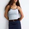 Mini-Skort din imitație de piele de căprioară Mini-Skort din imitație de piele de căprioară
