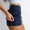 Mini-Skort din imitație de piele de căprioară Mini-Skort din imitație de piele de căprioară