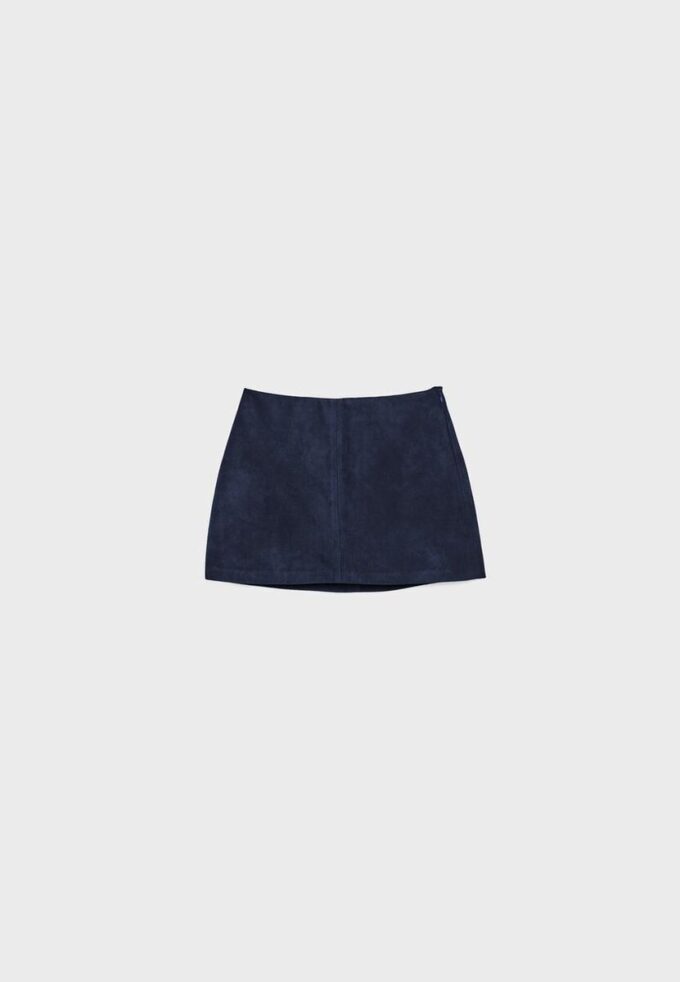 Mini-Skort din imitație de piele de căprioară Mini-Skort din imitație de piele de căprioară