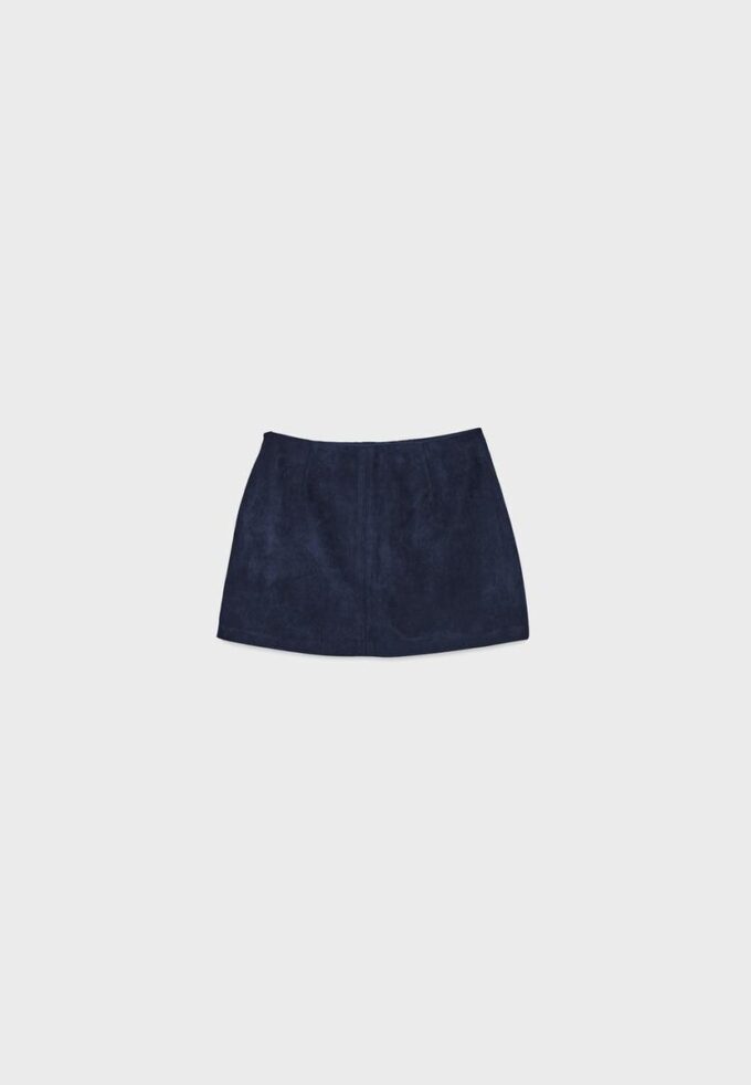 Mini-Skort din imitație de piele de căprioară Mini-Skort din imitație de piele de căprioară