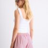 Mini-Skort sarong cu dungi brodate