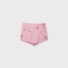 Mini-Skort sarong cu dungi brodate