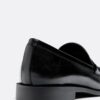 Mocasini negri cu efect de piele Mocasini negri cu efect de piele