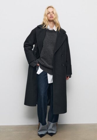 Palton oversize Soft-Touch