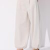 Pantaloni Balloon Fit, cu croială elegantă, largă