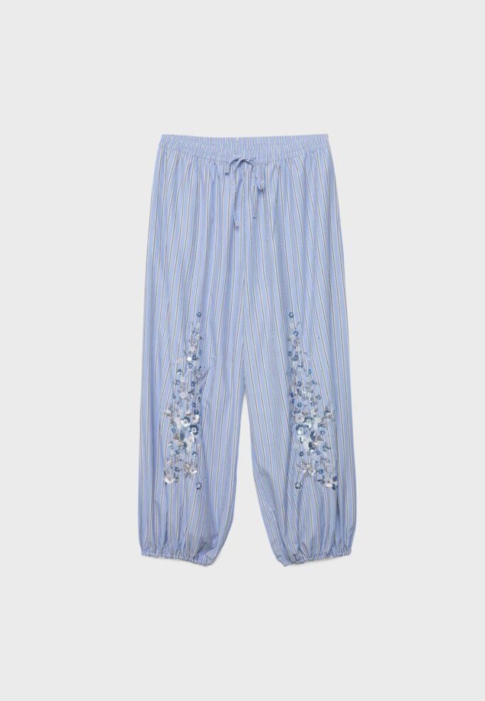Pantaloni balon brodați