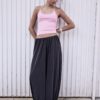 Pantaloni balon fluizi Soft-Touch, cu textură moale Pantaloni balon fluizi Soft-Touch, cu textură moale