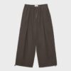 Pantaloni Barrel din poplin cu opritoare