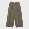 Pantaloni Barrel din poplin cu opritoare