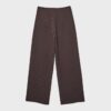 Pantaloni casual eleganți cu dungi și talie încrucișată