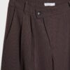 Pantaloni casual eleganți cu dungi și talie încrucișată