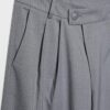 Pantaloni casual eleganți cu dungi și talie încrucișată