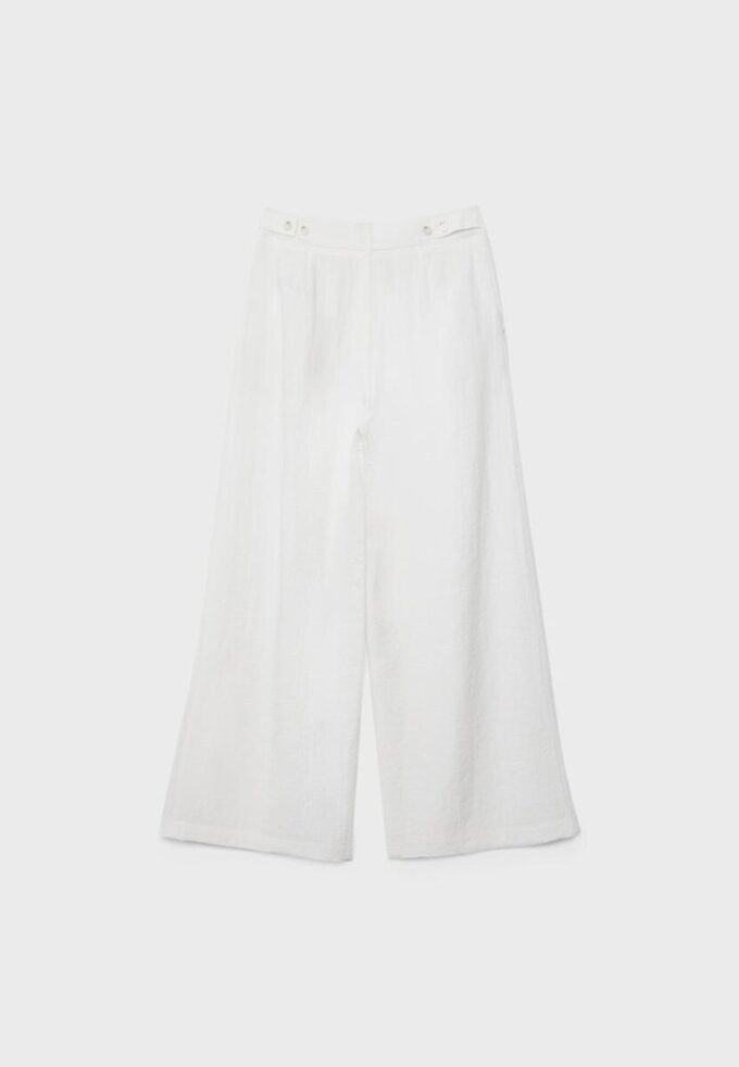 Pantaloni cu croi larg și talie ajustabilă Pantaloni cu croi larg și talie ajustabilă