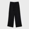 Pantaloni cu efect de in, cu șnur Pantaloni cu efect de in, cu șnur