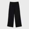 Pantaloni cu efect de in, cu șnur Pantaloni cu efect de in, cu șnur
