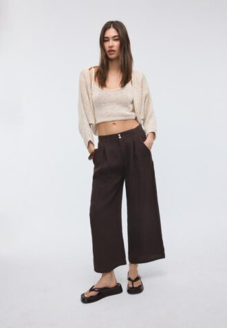 Pantaloni culottes rustici