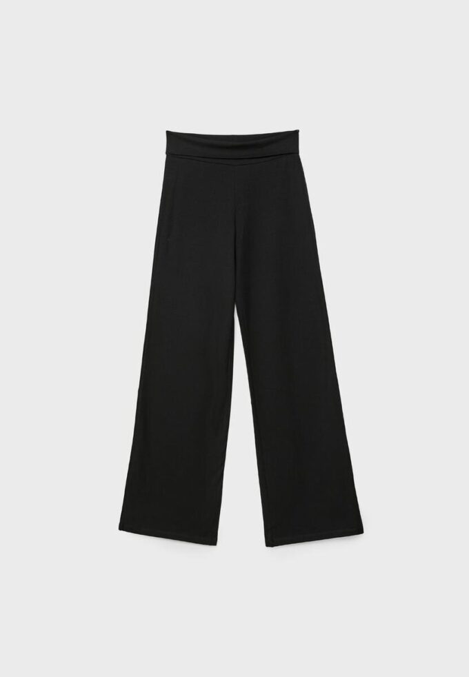 Pantaloni din plasă cu talie pliată Pantaloni din plasă cu talie pliată