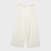 Pantaloni din satin cu detalii din lanț Pantaloni din satin cu detalii din lanț