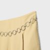Pantaloni din satin cu detalii din lanț Pantaloni din satin cu detalii din lanț