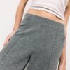 Pantaloni din tricot cu detalii de cusături Pantaloni din tricot cu detalii de cusături