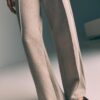 Pantaloni din tricot cu detalii de cusături Pantaloni din tricot cu detalii de cusături