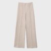 Pantaloni din tricot cu detalii de cusături Pantaloni din tricot cu detalii de cusături