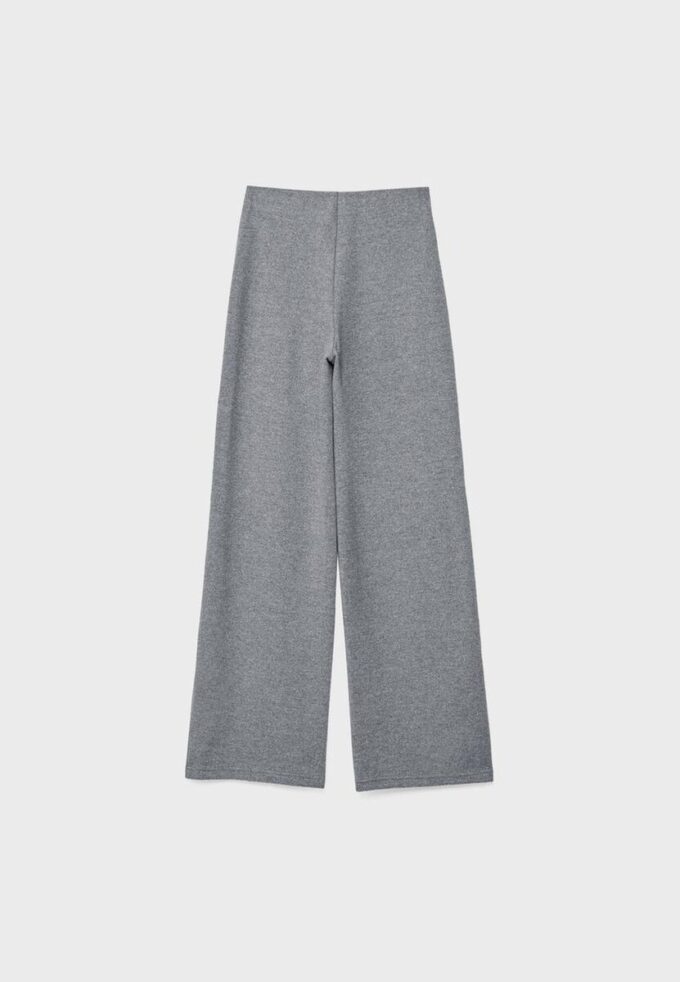 Pantaloni din tricot cu detalii de cusături Pantaloni din tricot cu detalii de cusături