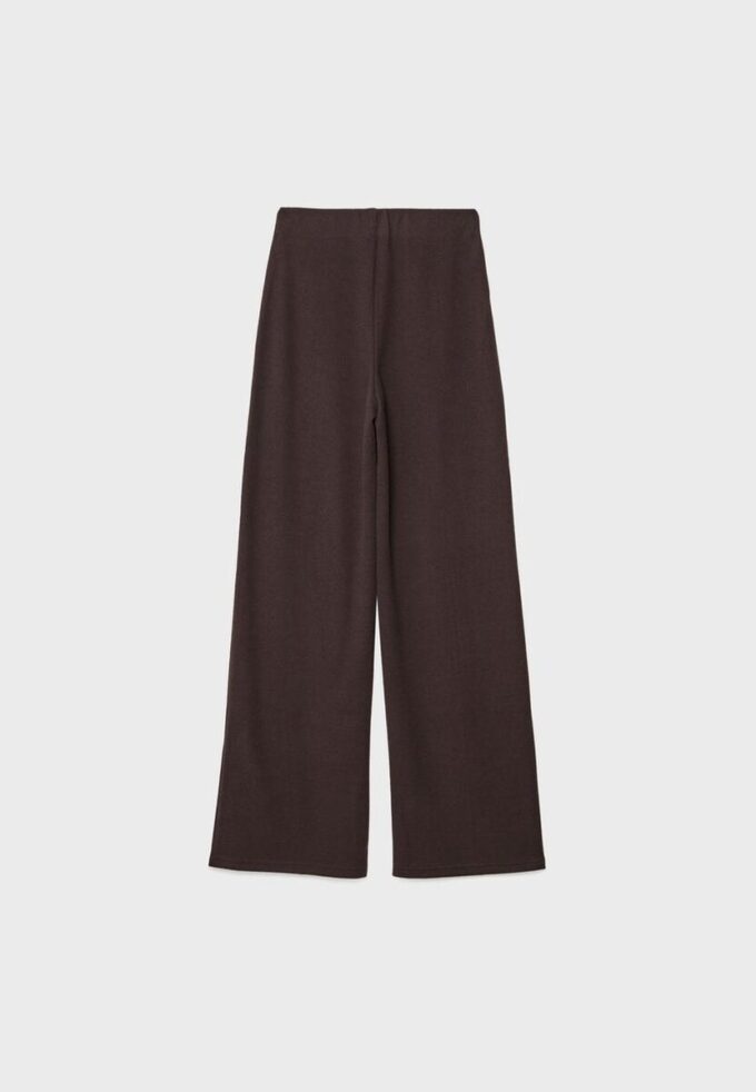 Pantaloni din tricot cu detalii de cusături Pantaloni din tricot cu detalii de cusături