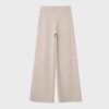 Pantaloni din tricot cu detalii de cusături Pantaloni din tricot cu detalii de cusături