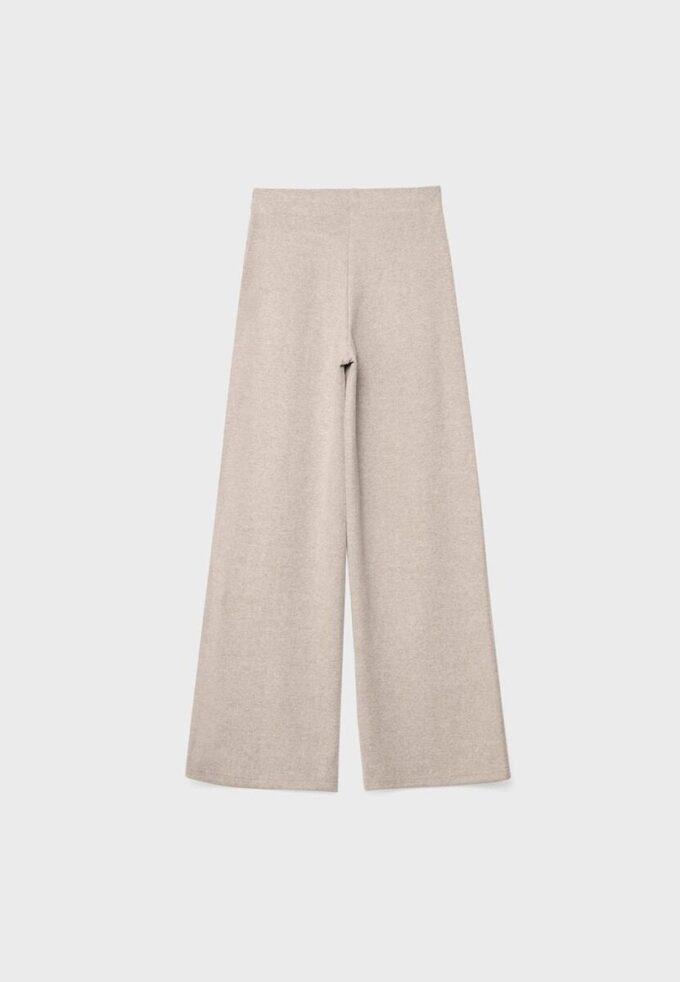 Pantaloni din tricot cu detalii de cusături Pantaloni din tricot cu detalii de cusături