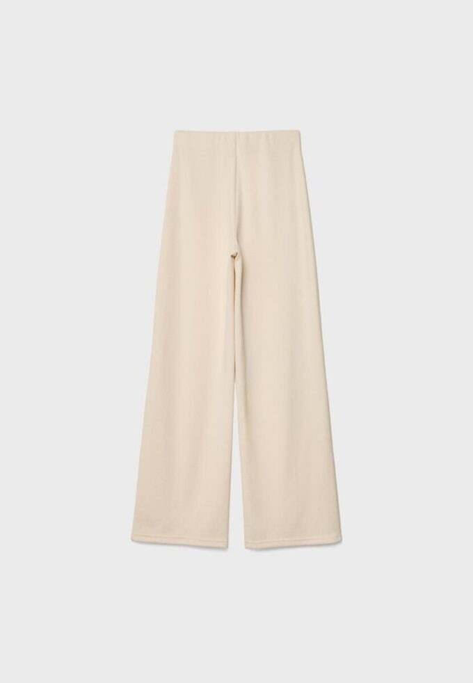 Pantaloni din tricot cu detalii de cusături Pantaloni din tricot cu detalii de cusături