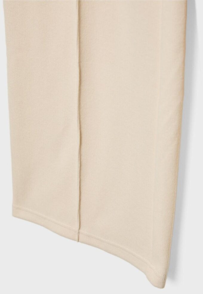 Pantaloni din tricot cu detalii de cusături Pantaloni din tricot cu detalii de cusături