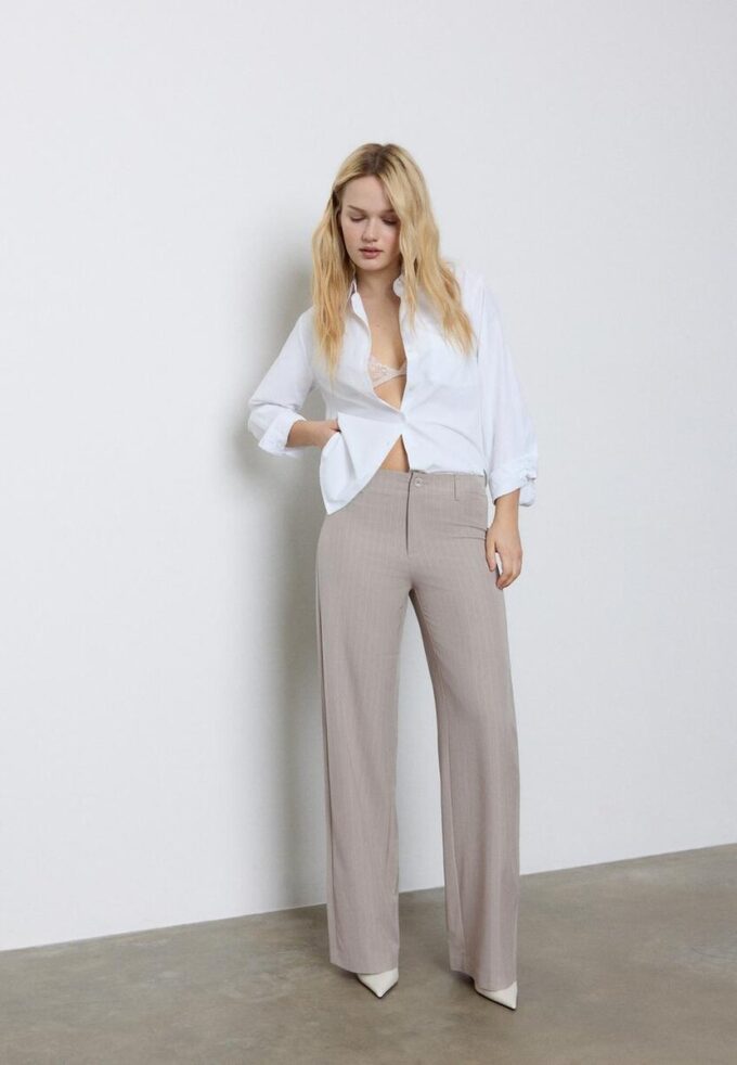 Pantaloni drepți cu croială slim Pantaloni drepți cu croială slim