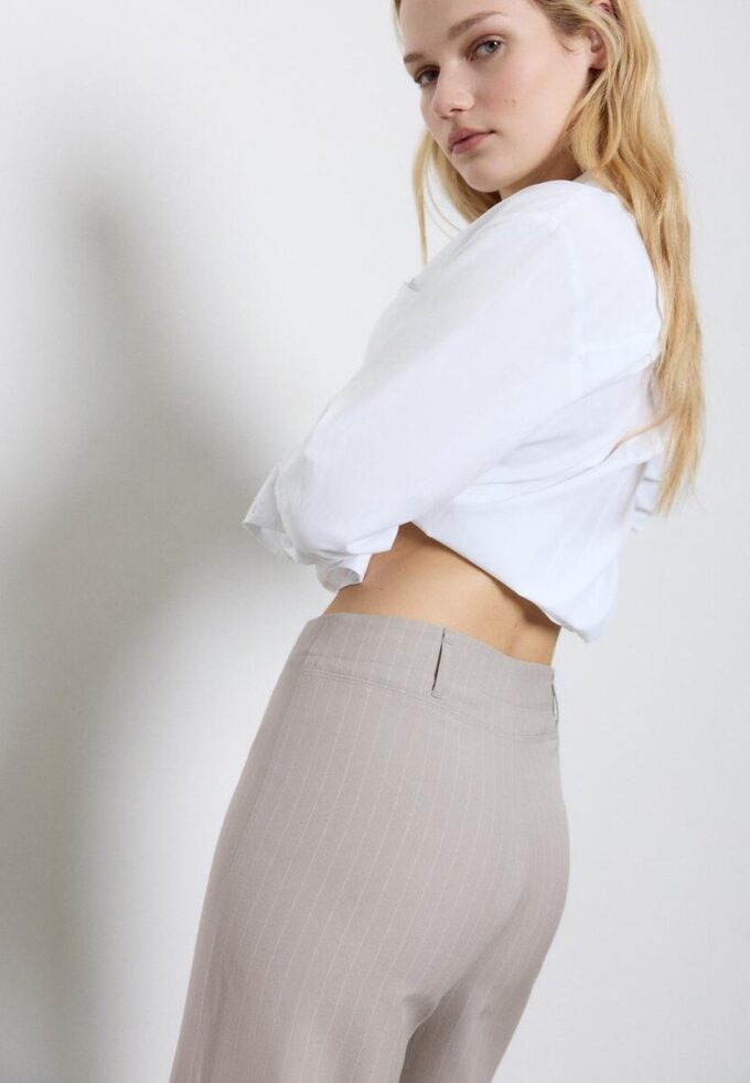 Pantaloni drepți cu croială slim Pantaloni drepți cu croială slim