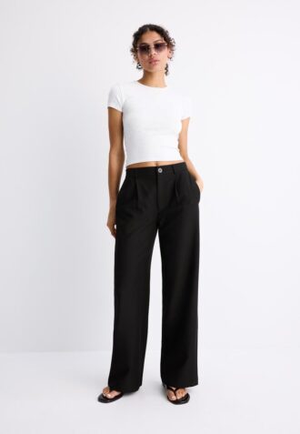 Pantaloni eleganți cu croi drept