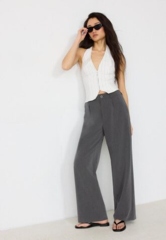 Pantaloni eleganți cu croi drept